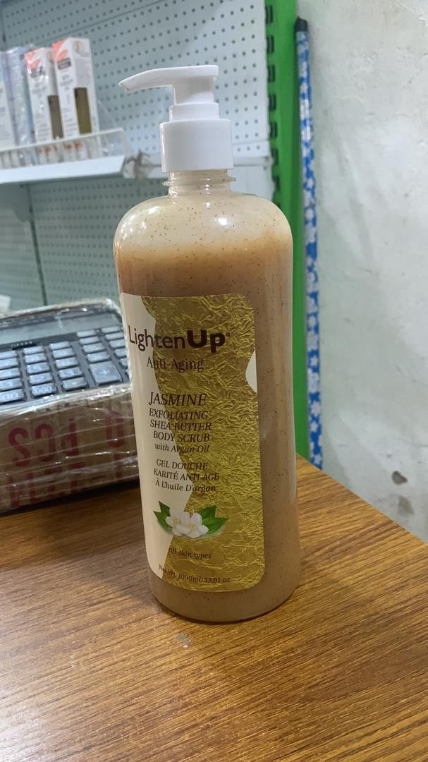 LightenUp Anti-Aging Jasmine Exfoliating Shea Butter Body Scrub
