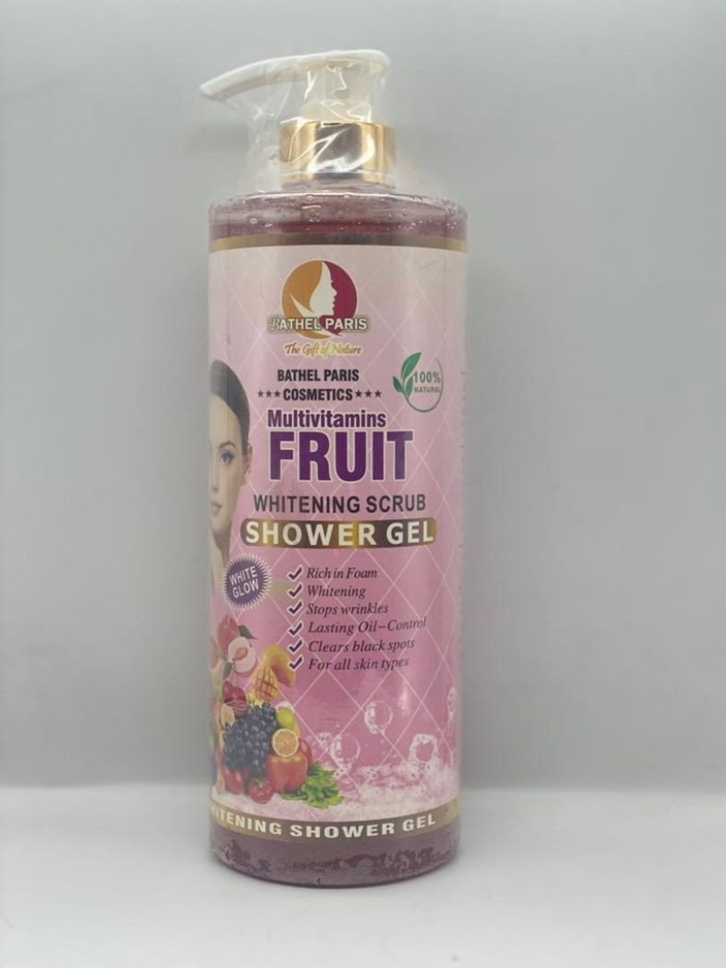 Multi Vitamin Fruit Whitening Scrub Shower Gel